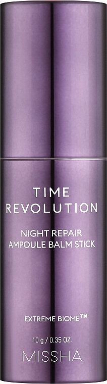 Нічний відновлювальний ампульний бальзам-стік для обличчя - Missha Time Revolution Night Repair Ampoule Balm Stick — фото N1