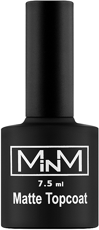 Матовий (плюшевий) топ для гель-лаків з липким шаром - M-in-M Wipe Matte Top Coat — фото N1