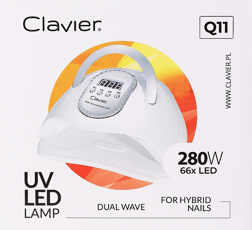 LED-лампа Q11, белая - Clavier UV LED Lamp — фото N2