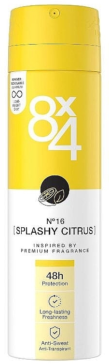 Дезодорант - 8x4 №16 Splashy Citrus Deodorant — фото N1