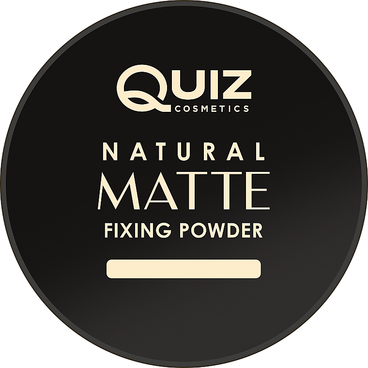 Пудра для закріплення макіяжу - Quiz Cosmetics Natural Matte Fixing Powder — фото N1