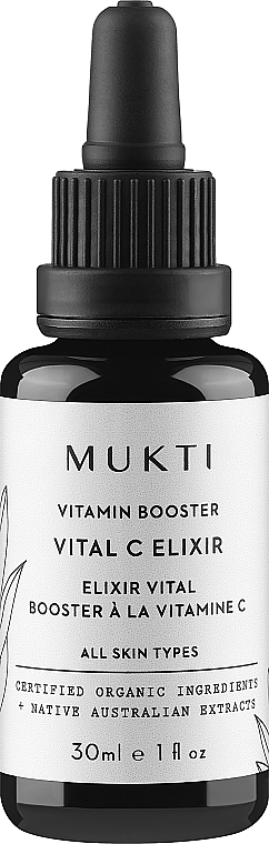 Вітамінний бустер для обличчя "Vital C" - Mukti Organics Vitamin Booster Elixir — фото N1