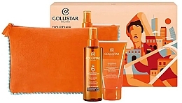 Парфумерія, косметика Набір - Collistar Routine Solare (shamoo/150ml+b/oil/200ml+bag/1pcs)