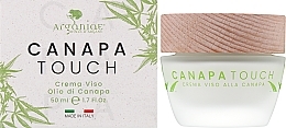 Конопляный крем для тусклой и чувствительной кожи лица - Arganiae Canapa Touch Hemp Facial Cream — фото N2