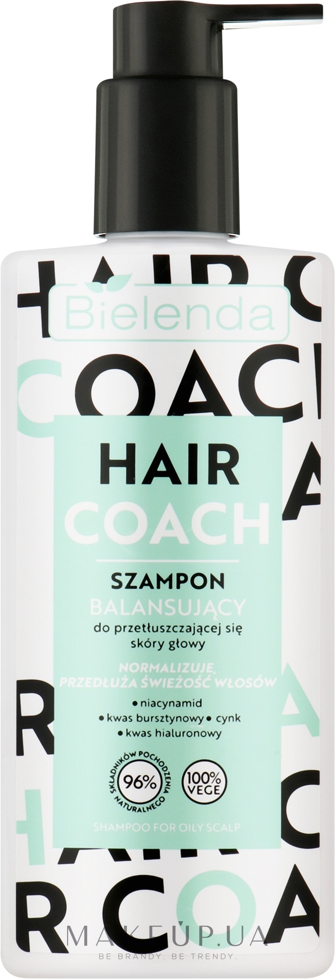 Шампунь для жирного волосся - Bielenda Hair Coach — фото 300ml
