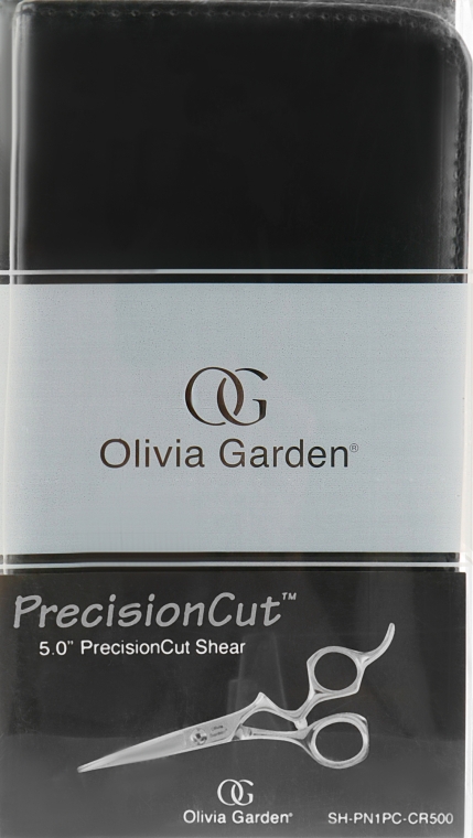 Ножницы для стрижки волос, черный лакированный чехол - Olivia Garden PrecisionCut 5.0