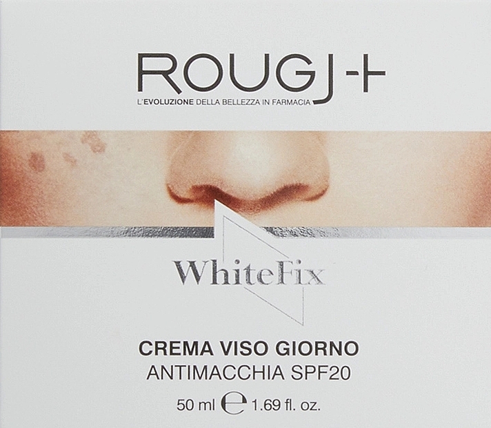 Денний крем для обличчя проти пігментних плям - Rougj+ WhiteFix Day Face Cream SPF20 — фото N1