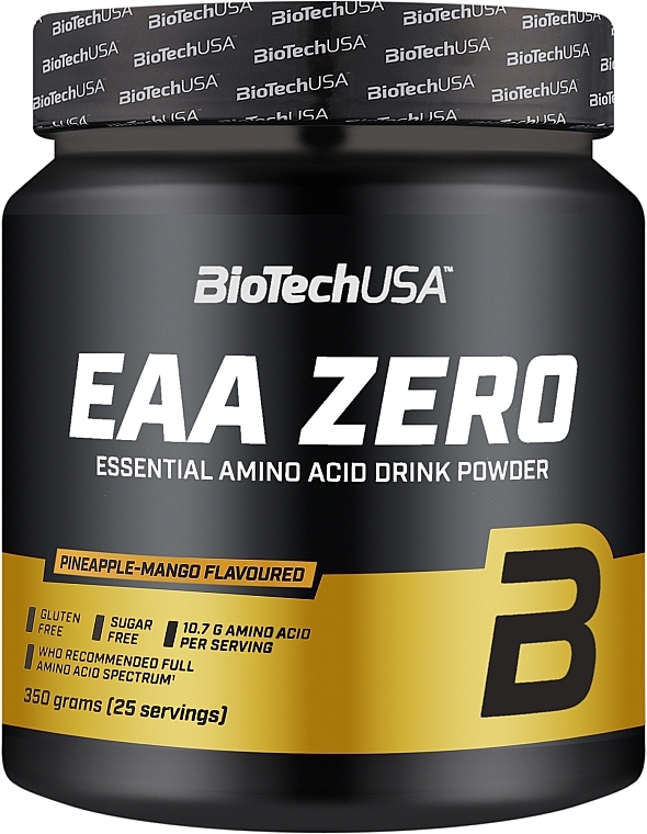 Комплекс аминокислот в порошке "Ананас манго" - BioTechUSA EAA Zero Pineapple Mango Essential Amino Acid Drink Powder — фото N1