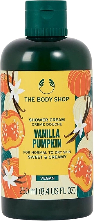 Крем для душу "Ваніль і гарбуз" - The Body Shop Vanilla Pumpkin Shower Cream — фото N1