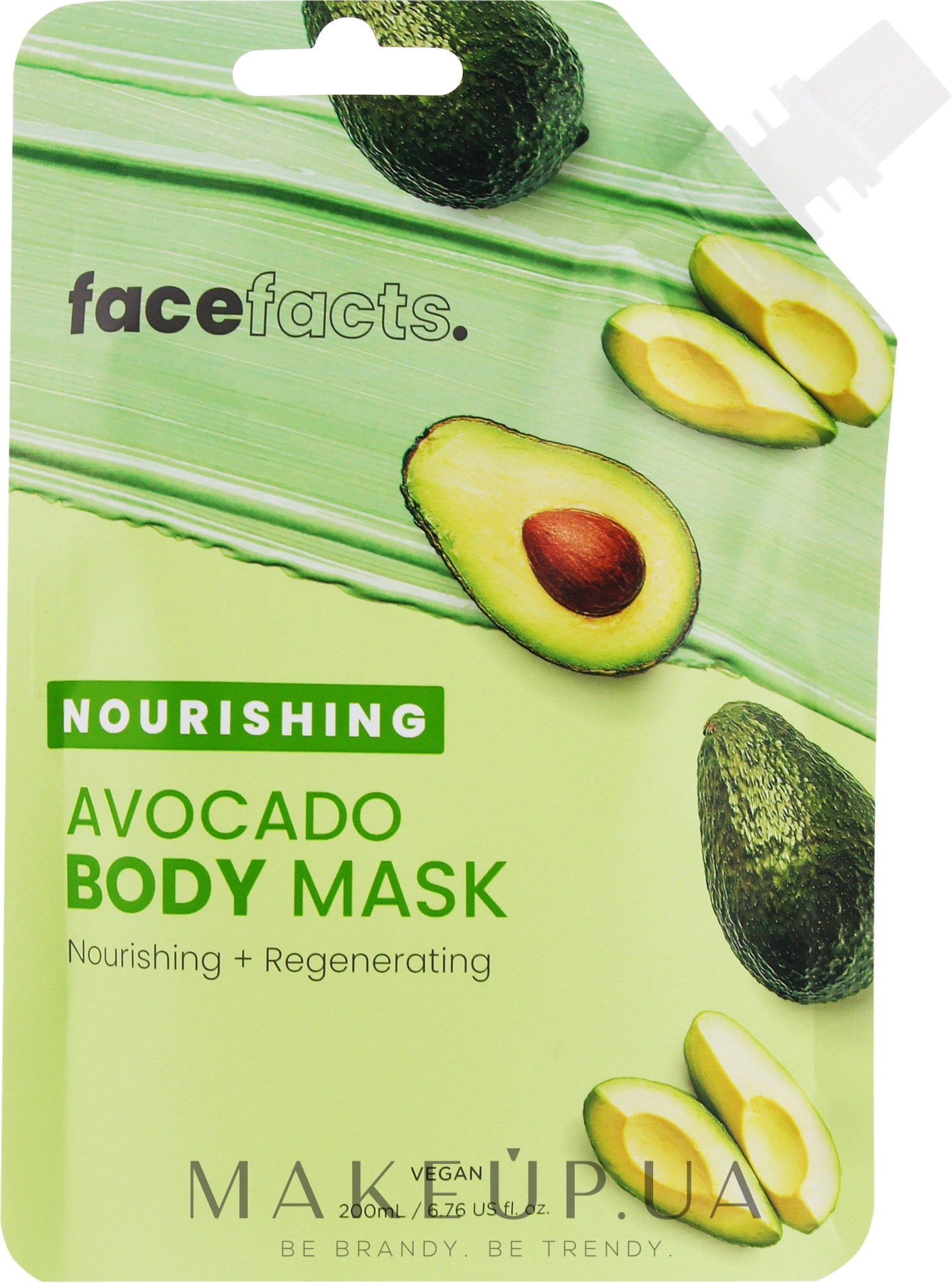 Питательная маска для тела с авокадо - Face Facts Nourishing Avocado Body Mask  — фото 200ml