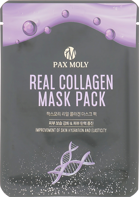 Маска тканевая с коллагеном - Pax Moly Real Collagen Mask Pack — фото N1