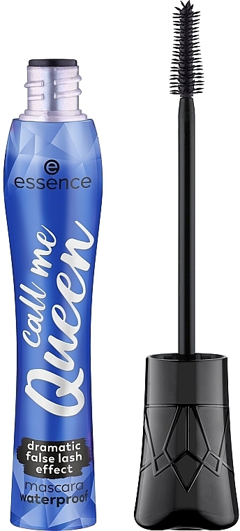 Водостійка туш з ефектом накладних вій - Essence Call Me Queen Dramatic False Lash Effect Mascara Waterproof — фото N1