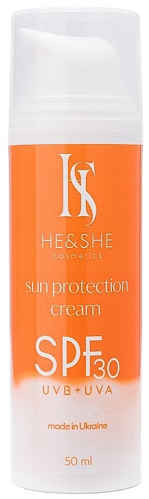 Солнцезащитный крем для лица - He&She Cosmetics — фото N1