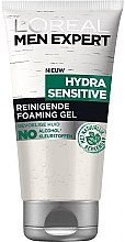 Парфумерія, косметика Гель для обличчя, очищувальний - L'Oreal Men Expert Hydra Sensitive Cleansing Foaming Gel