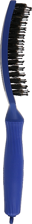 Щетка для волос изогнутая продувная с комбинированной щетиной - Olivia Garden Fingerbrush Tropical Blue — фото N3