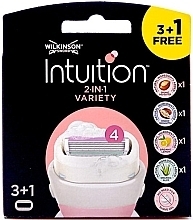 Духи, Парфюмерия, косметика Сменные картриджи для бритвы, 4 шт. - Wilkinson Sword Intuition Intuition 2-in-1 Variety