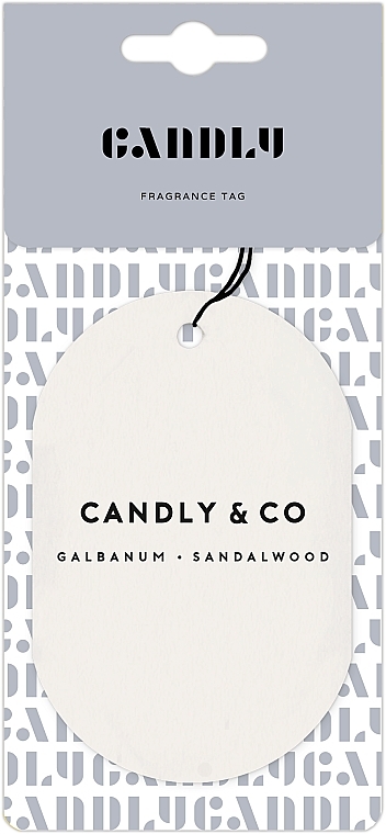 Ароматическая подвеска - Candly & Co No.6 Galbanum, Sandalwood Fragrance Tag — фото N1