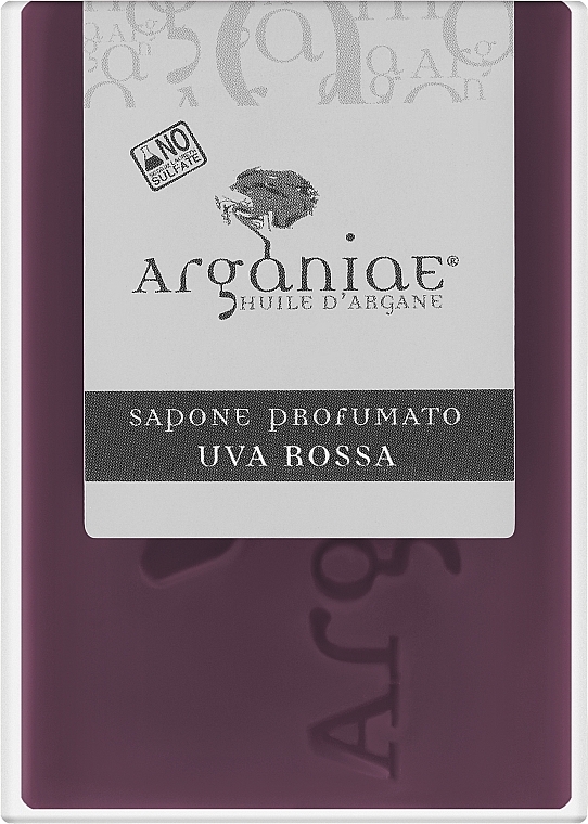 Мило натуральне "Червоний виноград" - Arganiae Soap Red Grape — фото N1