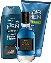 Парфумерія, косметика Avon Wild Country Freedom - Набір (edt/75ml + sh/gel/200ml + shave/gel/150ml)