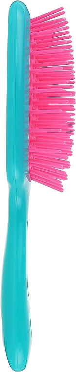 Расческа для волос, бирюзовая с розовым - Janeke Superbrush Small — фото N2