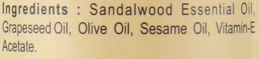 Трав'яна масажна олія "Сандалове дерево" - Khadi Swati Herbal Massage Oil Sandalwood — фото N2