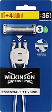 Духи, Парфюмерия, косметика Бритва с 4 сменными кассетами - Wilkinson Sword Essentials 3 Hybrid