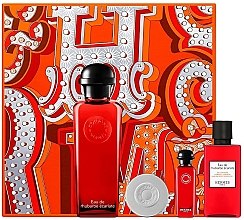 Духи, Парфюмерия, косметика Hermes Eau de Rhubarbe Ecarlate - Набор (edc/100ml + edc/7.5ml + sh/gel/40ml + balm/10ml)