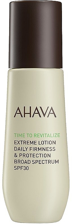 Укрепляющий лосьон для лица - Ahava Time To Revitalize Extreme Lotion Daily Firmness & Protection Broad Spectrum SPF30 (пробник) — фото N1