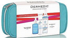 Духи, Парфюмерия, косметика Набор - Dermedic Hydrain 3 (ser/30/ml + cr/15/ml + mic/water/100/ml + bag)