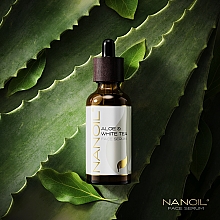 Сироватка для обличчя, з білим чаєм, для всіх типів шкіри - Nanoil Aloe & White Tea Face Serum — фото N4