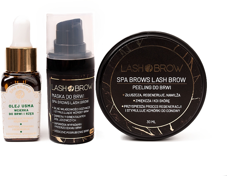 Набор - Lash Brow Spa Brows (br ser/10ml + br/mask/15ml + br peel/30ml) — фото N1