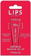 Парфумерія, косметика Масло для губ - Perfecta Lips Clinic 10% Shea Butter