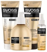 Парфумерія, косметика Набір - Syoss Supreme Restore Selection (shm/250ml + balm/250ml + spray/100ml + ser/200ml)