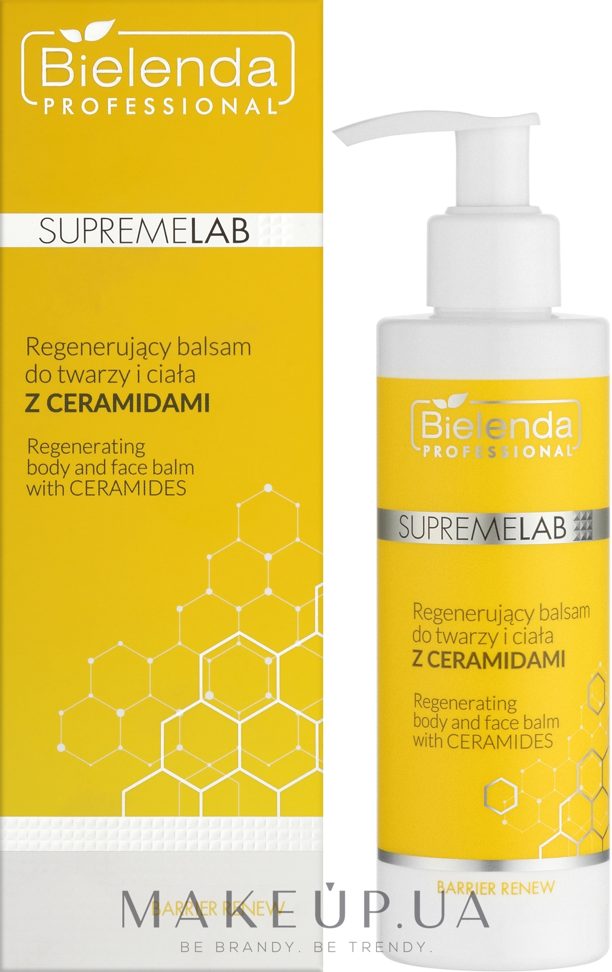 Регенерирующий лосьон для лица и тела с керамидами - Bielenda Professional SupremeLab Barrier Renew Regenerating Body And Face Balm With Ceramides — фото 190ml