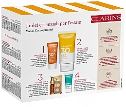 Набір - Clarins Sun Body Expert (b/cr/150ml + f/cr/30ml + gel/8ml + f/ser/1pc) — фото N3