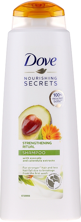 Шампунь для волос с экстрактом авокадо и календулы - Dove Nourishing Secrets Invigorating Ritual Shampoo