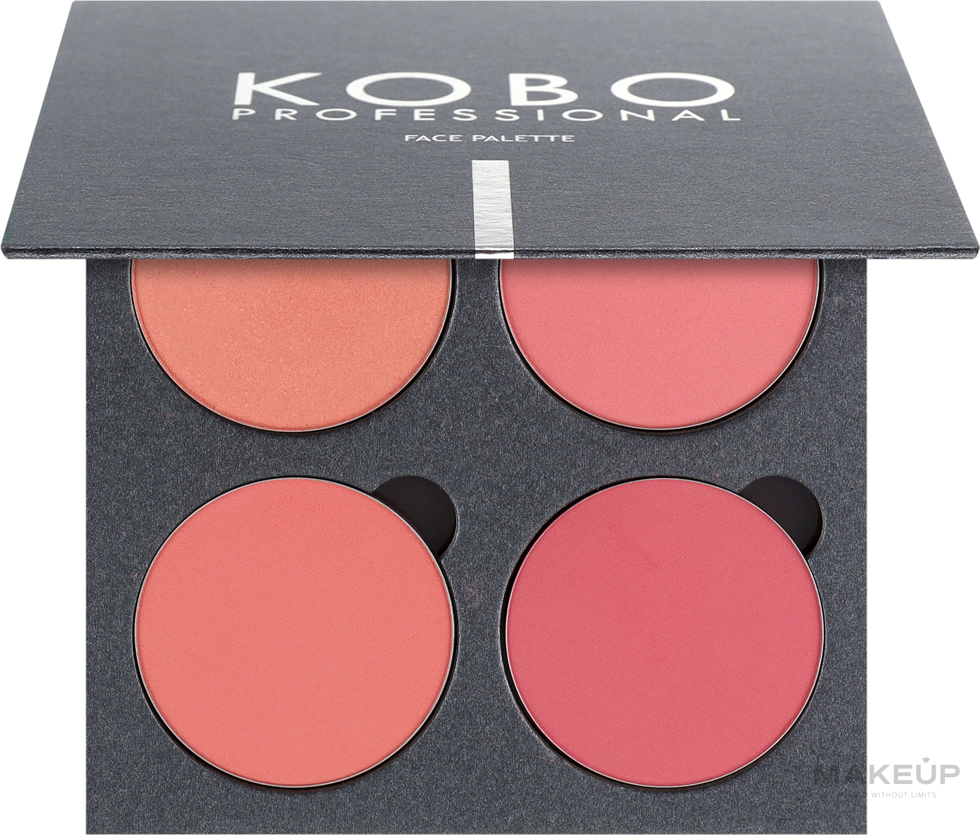 Палетка румян - Kobo Professional Face Palette Coral Reef Blush — фото 32g