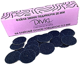 Набор сменных файлов 100 грит для педикюрного диска "M", Di1526-100 - Divia  — фото N2