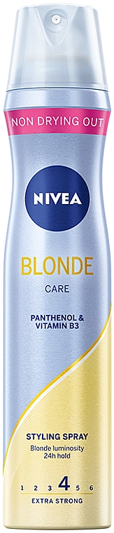 Лак для волос экстрасильной фиксации "Роскошный блонд" - NIVEA Styling Spray
