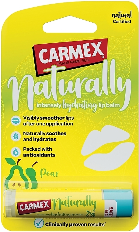 Бальзам для губ "Груша" - Carmex Naturally Lip Balm Pear — фото N3