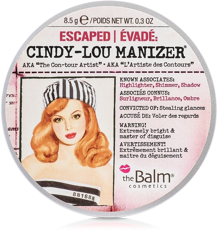 theBalm Manizers Cindy-Lou Manizer - theBalm Cindy-Lou Manizer Highlighter & Shadow — фото N2