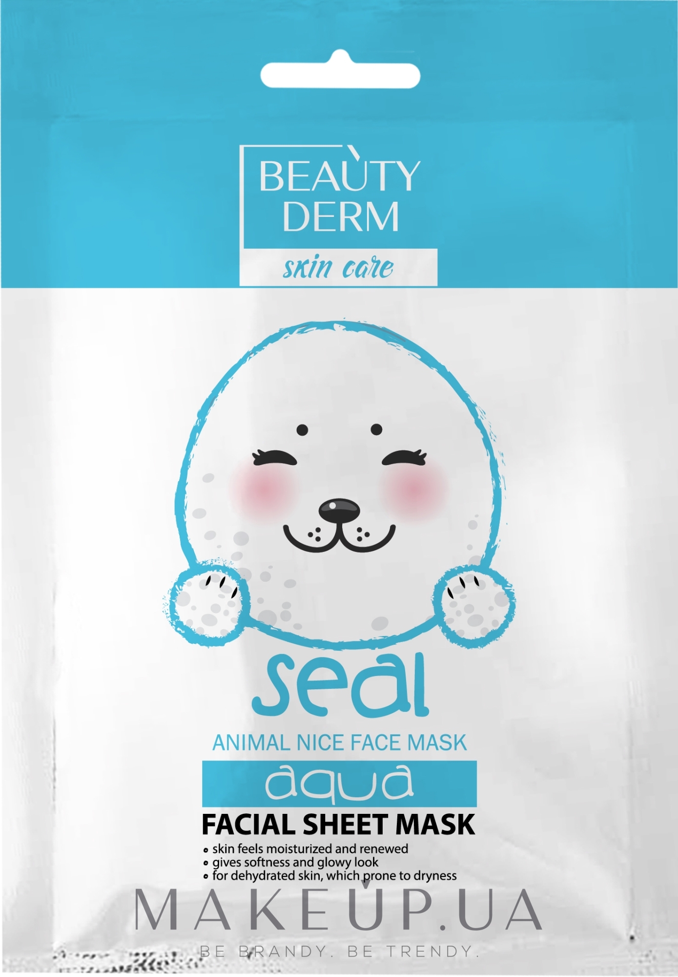 Тканевая увлажняющая маска - Beauty Derm Animal Seal Aqua — фото 25ml
