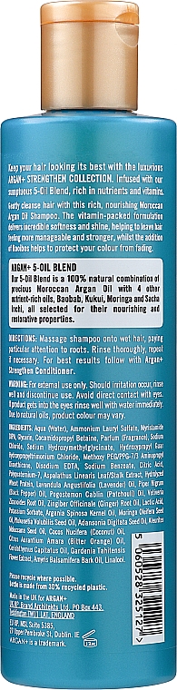 Шампунь для сухого, ослабленого й фарбованого волосся - Argan+ Strengthen Shampoo Moroccan Argan Oil — фото N2