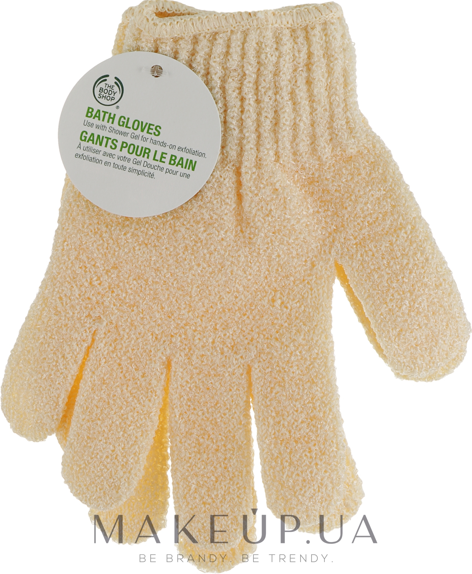 Кремова рукавичка-мочалка для душу - The Body Shop Exfoliating Bath Gloves — фото 2шт