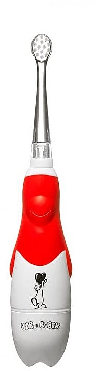 Звукова зубна щітка, від 0 до 5 років - Profimed Bob & Bobek Baby Red — фото N1