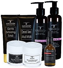 Духи, Парфюмерия, косметика Комплексный антивозрастной набор - Mamash Organic Premium (f/gel/200ml + toner/200ml + d/cr/50ml + n/cr/50ml + mask/100ml + f/scrub/100ml + serum/30ml)