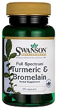 Пищевая добавка "Куркума и Бромелайн" - Swanson Full Spectrum Turmeric & Bromelain — фото N1