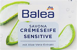 Туалетне крем-мило з алое вера - Balea Creme Seife Sensitive — фото N2