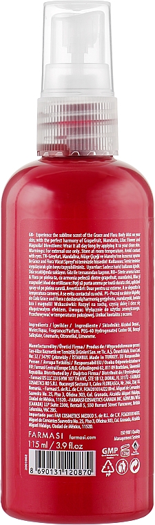 Парфюмированный спрей для тела - Farmasi Grace & Flora Body Mist — фото N2