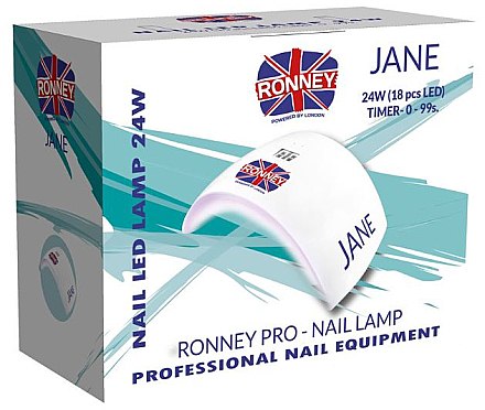 Лампа LED, белая - Ronney Professional Profesional Jane Nail LED 24w Lamp — фото N2